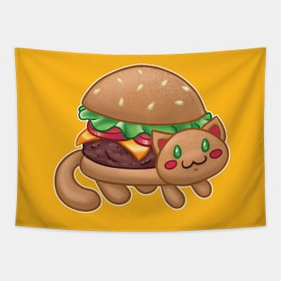 Burger Cat (Catfood Series) Tapestry