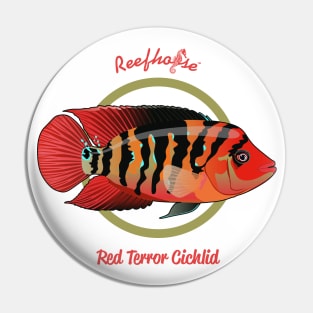 Red Terror Cichlid Pin