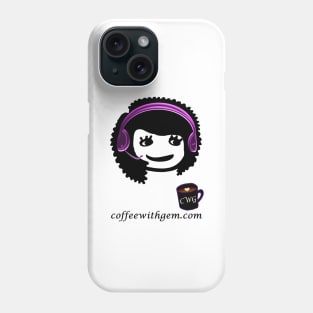 CWG face logo black text option Phone Case