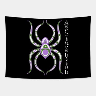 Asabikeshiinh (spider) Genderqueer Pride Tapestry