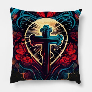 The Cross of Jesus Design V11 Pillow