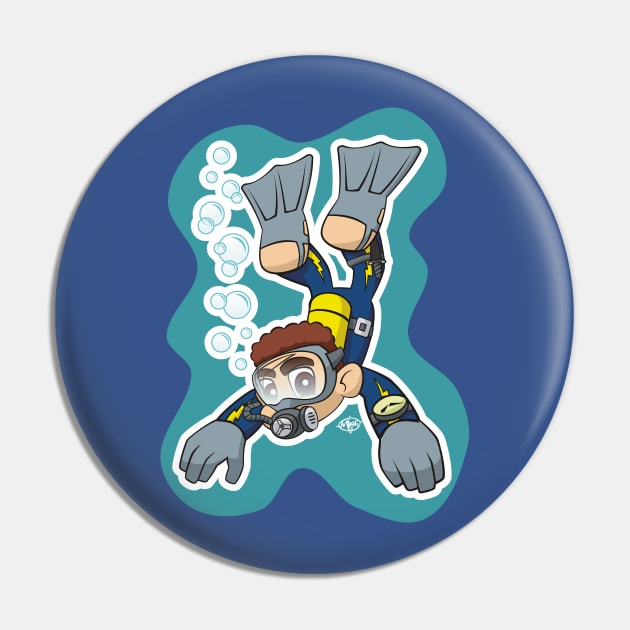 Little Diver Pin by MBK