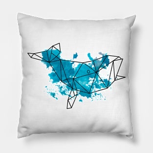 Geomtric whale Pillow