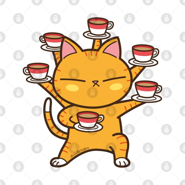 coffee tai chi (Orange version) by doodletales