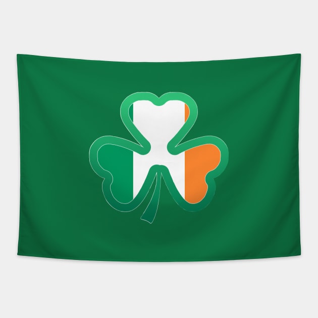 Irish Flag for st patricks day, Irish Shamrock Tapestry by Myteeshirts