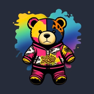 Cartoon Bear in BRO Sweatshirt T-Shirt