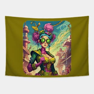 The Alluring Steam Punk Girl Tapestry