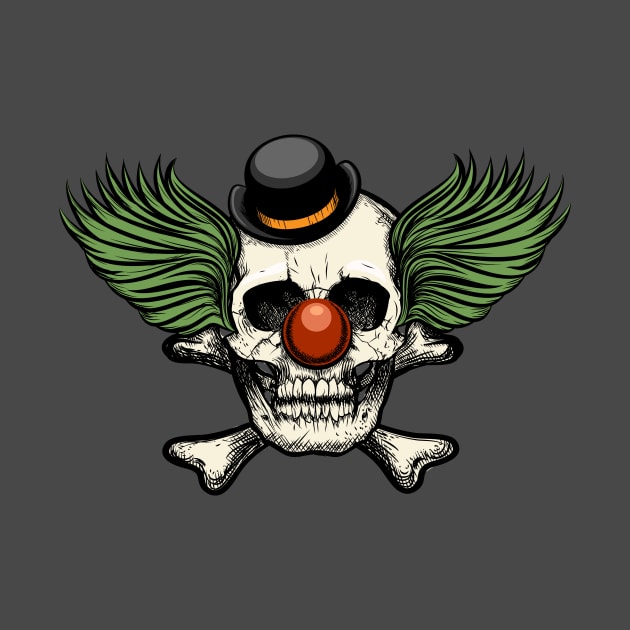 Clown Skull by CryptoTextile