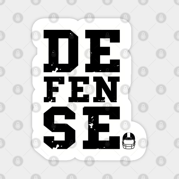 American Football Fan DEFENSE Football Fan Magnet by atomguy