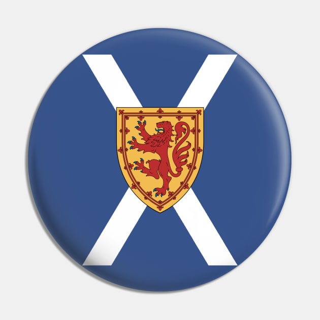 Royal Scottish Flag (vertical) (transparent) Pin by iaredios