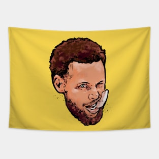 Steph Curry Comic Head Tapestry