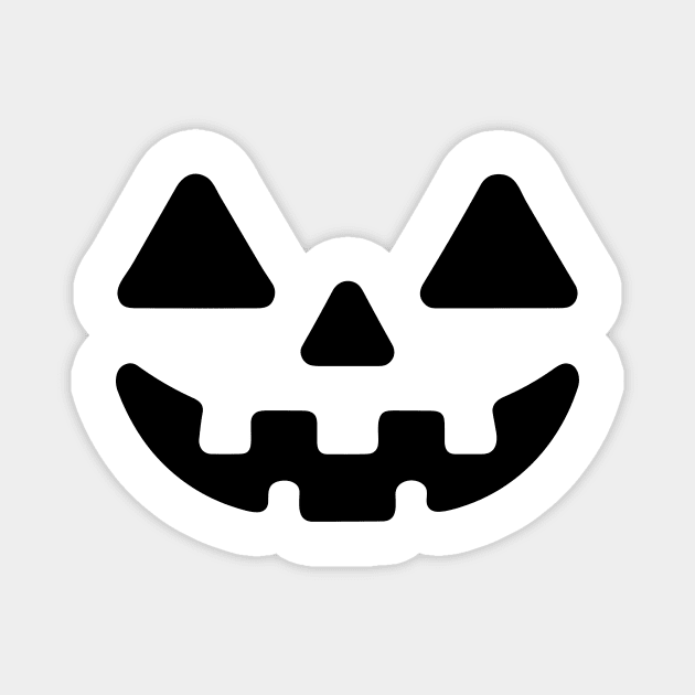 Jack o Lantern Pumpkin Face Magnet by Frank Ring