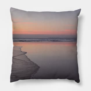 Evening mood on the beach / Swiss Artwork Photography Pillow