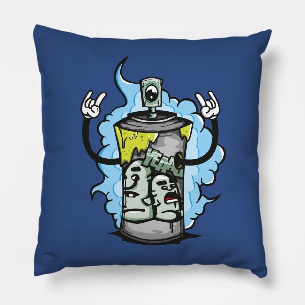 Graffiti desing Pillow by manuvila