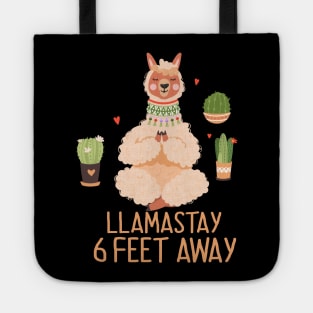 Llamastay 6 Feet Away Tote