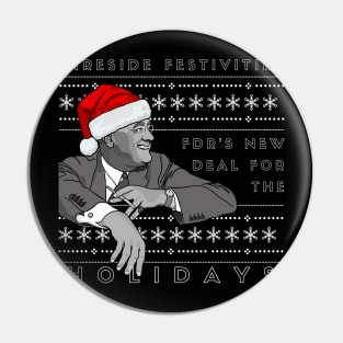 Holiday Sweater: FDR's Fireside Festivities Pin