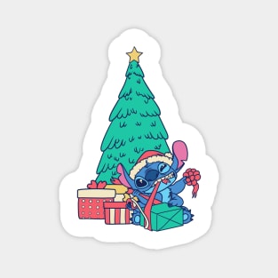 Stitch Christmas Tree Lilo And Stitch Magnet