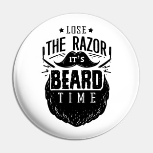 Beard time Pin