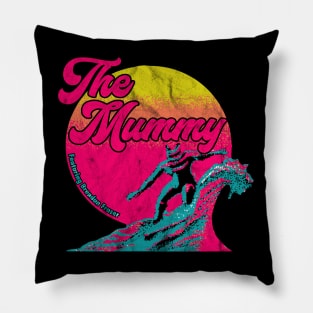 The Mummy Synthwave 80s Pillow