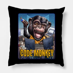 Code Monkey Pillow