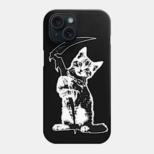 Super Cute Grim Reapurr Kitty, Death Cat, Funny Reaper Phone Case