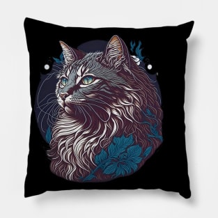 Cat Breed - Turkish Angora Cat Pillow