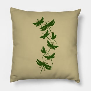 Darting dragonflies Pillow