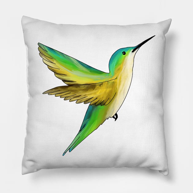 Humming bird Pillow by xaxuokxenx
