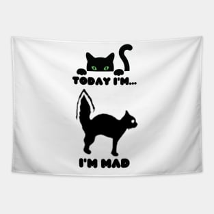 Cat feel mad Tapestry