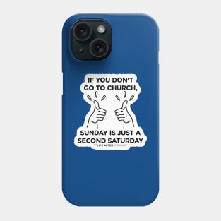 Second Saturday | Blue Items Phone Case