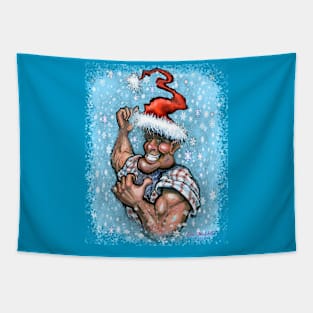 Big Christmas elf Tapestry