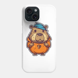 Capybara in hoodie Phone Case