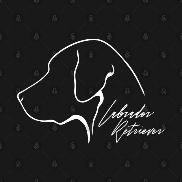 Proud Labrador Retriever profile dog lover gift by wilsigns