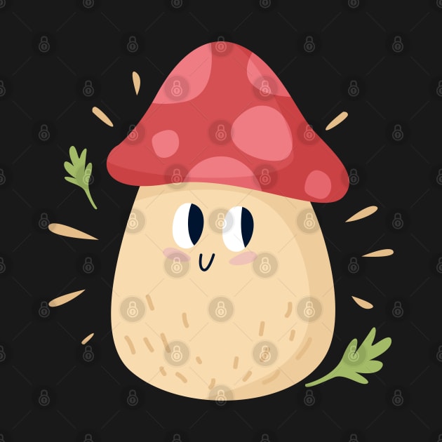 Cute Mushroom Design by BrightLightArts