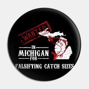 Michigan Fishing Lover Pin