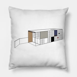 Charles and Ray Eames • Eames House • Los Angeles, California Pillow