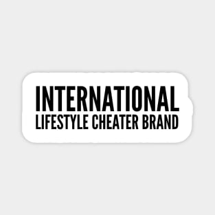 International Lifestyle Cheater Brand Magnet