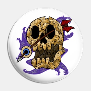 Skull and Arrow Pin