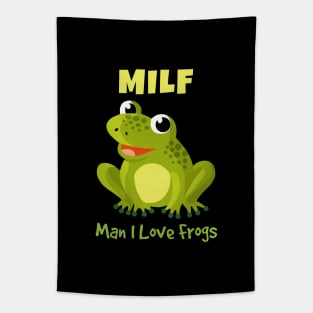 Man I Love Frogs Tapestry