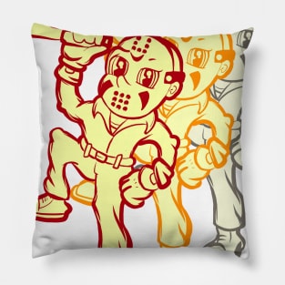 Jason V. Scholastic Merch Inspired by Friday The 13th Pillow