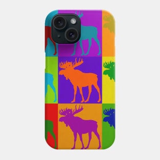 Moose Pop Art Best Selling Retro Animal Vintage Design Gift Idea Lover Phone Case