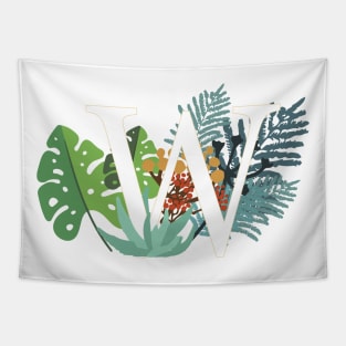 Plant Letter W Tapestry