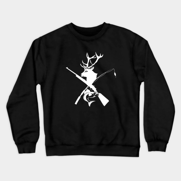 Fishing And Hunter Shirt Gift Fisherman Hunter Men Hunting Season Crewneck Sweatshirt Teepublic