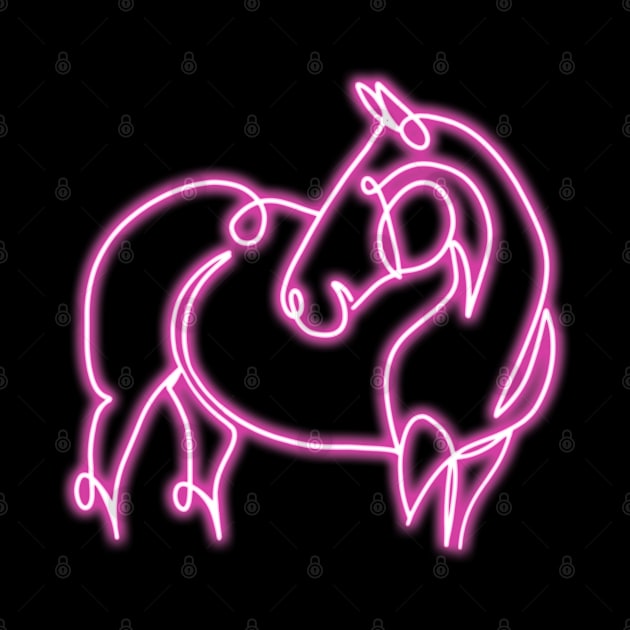 Neon Horse by Ory Photography Designs