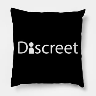 Discreet artistic text design Pillow