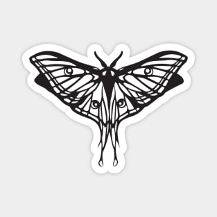 White Lunar Moth Magnet