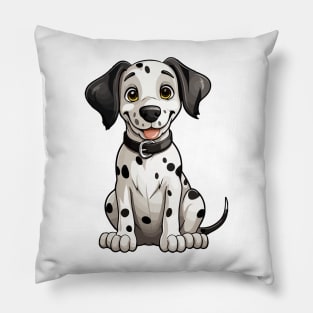 Cute Puppy Dalmatian Pillow