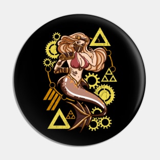 Steampunk Mermaid Pin