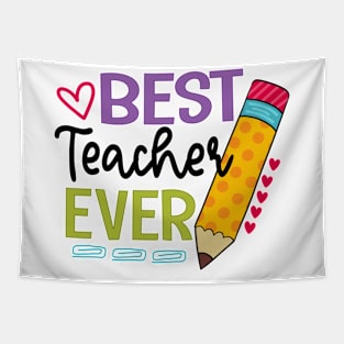 Best Teacher Ever Teaching Pensil Tapestry