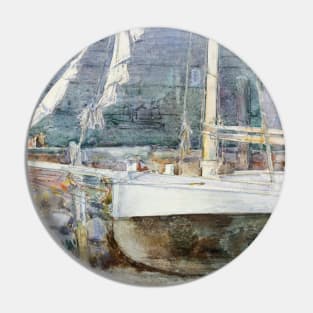 Drydock, Gloucester by Childe Hassam Pin